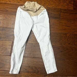 LOFT Women's maternity White Jeans